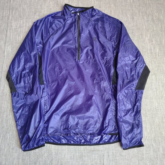 On Running Jackets & Blazers - On Running Zero Jacket Womens Size Medium Purple Black Waterproof Windbreaker